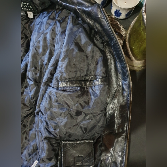 Vintage geniune leather jacket Pacific Flyer - Picture 13 of 15